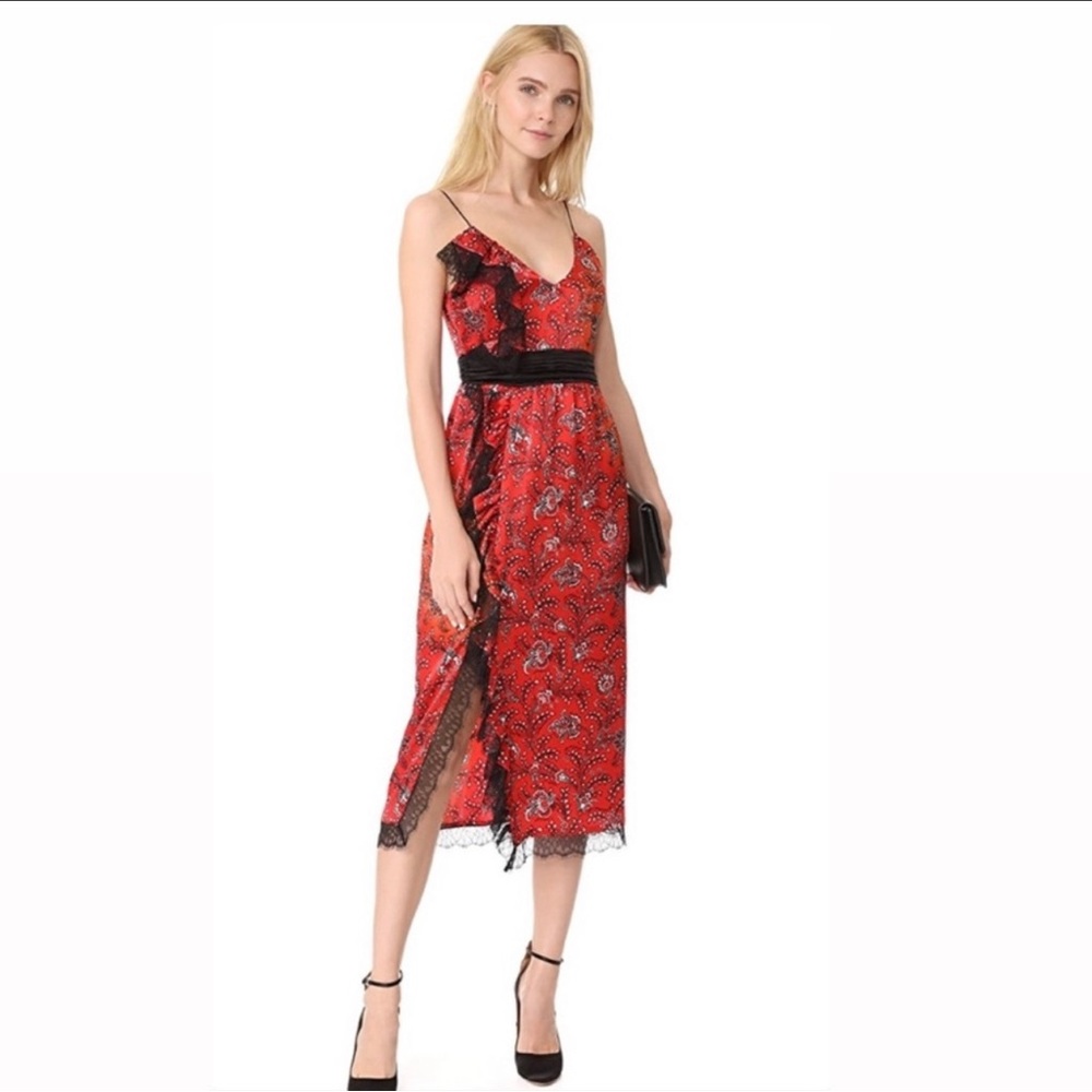 CINQ À SEPT  Petra Silk Dress